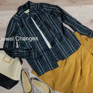 ジュエルチェンジズ(Jewel Changes)のけい♡様専用✴︎ジュエルチェンジズ✴︎なめらか透け感チェックシャツ♡(シャツ/ブラウス(長袖/七分))