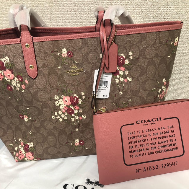 トートバッグ[値下げ中] [新品]COACH トートバック ポーチ付き