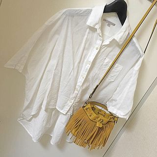 ギャップ(GAP)のコットン オーバーサイズブラウス(シャツ/ブラウス(半袖/袖なし))