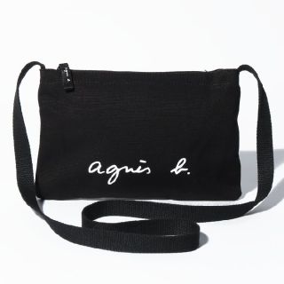 アニエスベー(agnes b.)の新品 アニエスベー ロゴサコッシュ 黒(ショルダーバッグ)