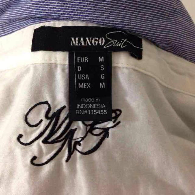 MANGO(マンゴ)のMANGOストライプシャツ レディースのトップス(シャツ/ブラウス(長袖/七分))の商品写真