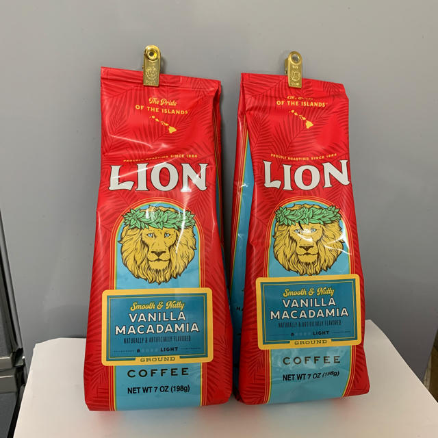 LION(ライオン)のライオンコーヒー バニラマカデミア 198g × 2袋 食品/飲料/酒の飲料(コーヒー)の商品写真