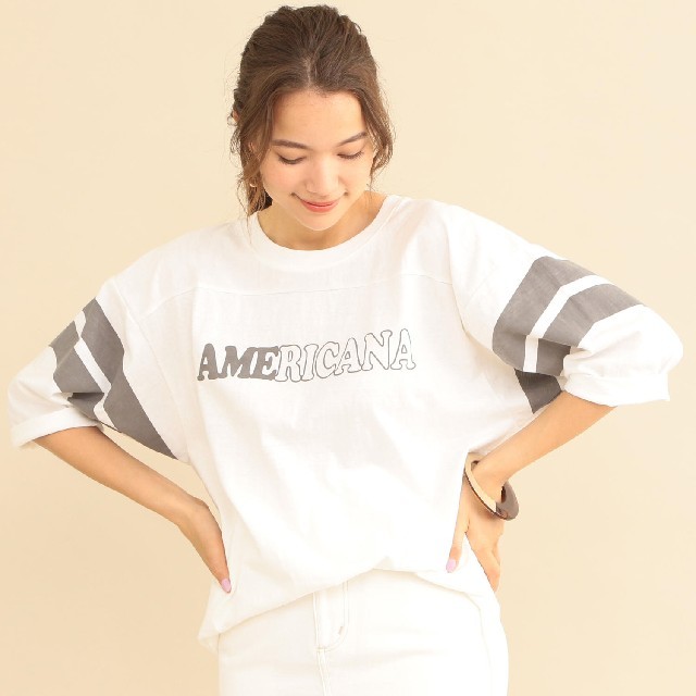 AMERICANA(アメリカーナ)の新品‼️アメリカーナラグランT レディースのトップス(Tシャツ(長袖/七分))の商品写真