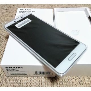 シャープ(SHARP)の【新品】AQUOS sense plus SH-M07　ホワイト(スマートフォン本体)