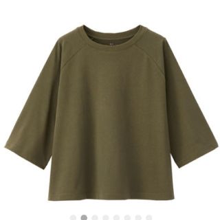 ムジルシリョウヒン(MUJI (無印良品))のオーガニックコットン太番手七分袖Tシャツ(Tシャツ(長袖/七分))