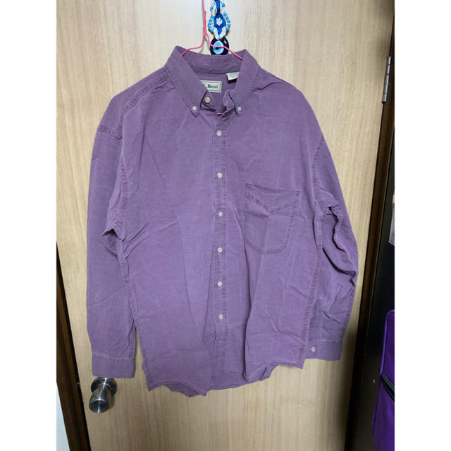 L.L.Bean(エルエルビーン)のキロちゃんさん 専用 L.L.Bean シャツ 長袖 薄紫 Mサイズ メンズ メンズのトップス(シャツ)の商品写真