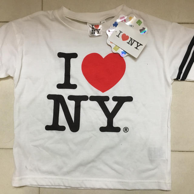 しまむら(シマムラ)のティシャツ 2枚セット キッズ/ベビー/マタニティのキッズ服女の子用(90cm~)(Tシャツ/カットソー)の商品写真