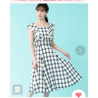 ジルバイジルスチュアート(JILL by JILLSTUART)のVフリルハイウエストワンピース(ひざ丈ワンピース)