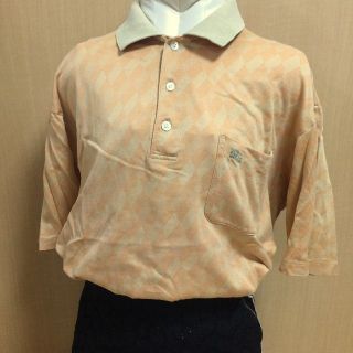 バーバリー(BURBERRY)の90s バーバリー ポロシャツ 半袖シャツ ベージュチェック(ポロシャツ)