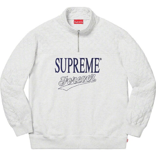 トップス19SS Supreme Forever Half Zip Sweatshirt