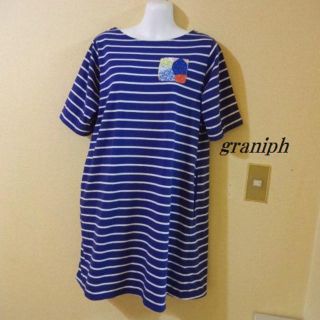 グラニフ(Graniph)のgraniphグラニフ♡プルオーバーボーダーTシャツワンピ(その他)