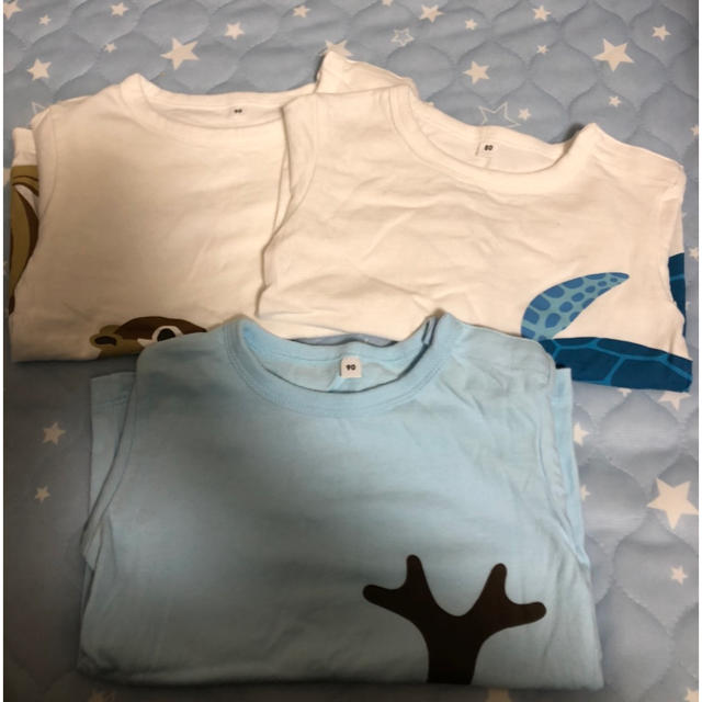 MUJI (無印良品)(ムジルシリョウヒン)のMUJl Tシャツ 無印良品 綿100 キッズ/ベビー/マタニティのキッズ服男の子用(90cm~)(Tシャツ/カットソー)の商品写真