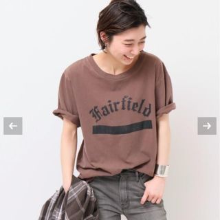 ドゥーズィエムクラス(DEUXIEME CLASSE)のドゥーズィエムクラス プリントTシャツ ブラウン(Tシャツ(半袖/袖なし))