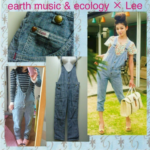 earth　Music＆ecology・Leeコラボ♡　サロペットパンツ