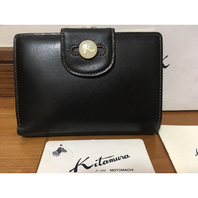 Kitamura - キタムラ Ｋマーク 二つ折り財布 未使用 箱 カード付きの