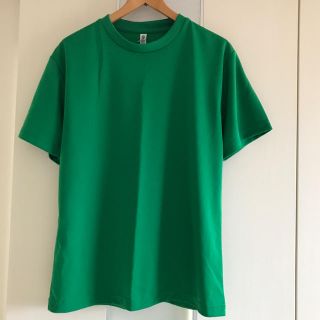 無地 グリーンTシャツ ポリエステル素材 値下げ中(Tシャツ/カットソー(半袖/袖なし))