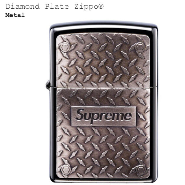 Supreme  Diamond Plate Zippo® 19ss11