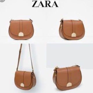 ザラ(ZARA)のZARAショルダーバッグブラウン(ショルダーバッグ)