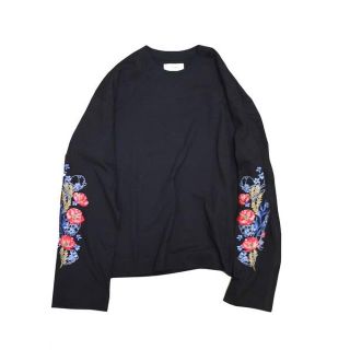 ジエダ(Jieda)のjieda flower embroidery L/S(Tシャツ/カットソー(七分/長袖))