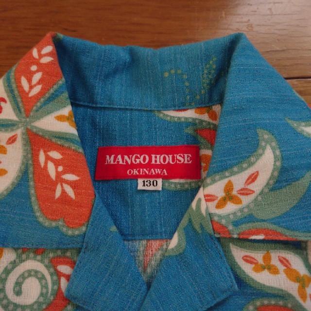 MANGO(マンゴ)のMANGO HOUSE かりゆしウェア キッズ 130 キッズ/ベビー/マタニティのキッズ服男の子用(90cm~)(Tシャツ/カットソー)の商品写真