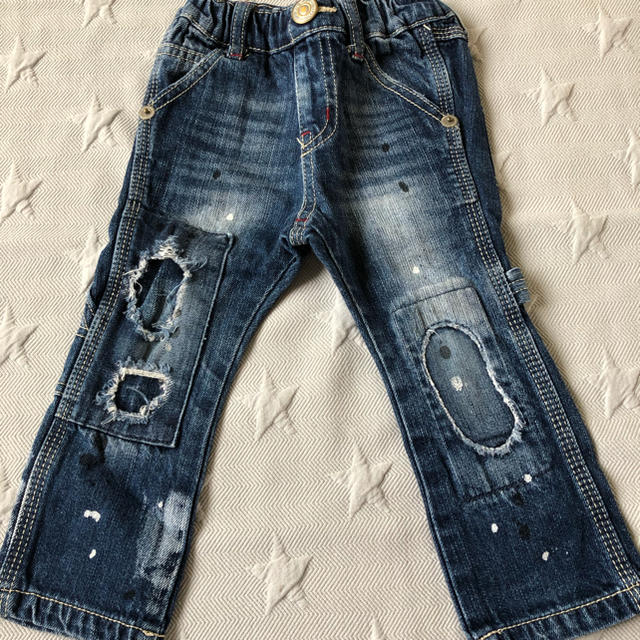 F.O.KIDS(エフオーキッズ)のエフオーキッズ ダメージデニム キッズ/ベビー/マタニティのキッズ服男の子用(90cm~)(パンツ/スパッツ)の商品写真