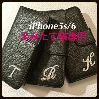 スワロフスキー(SWAROVSKI)のiPhone5sブラック♥︎Mフッシャー(その他)