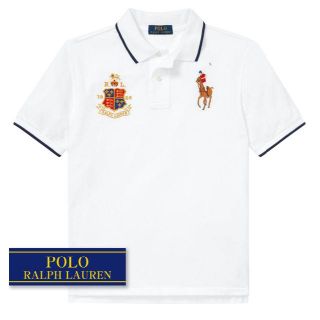 ラルフローレン(Ralph Lauren)の☆新品☆150 ラルフローレン 半袖メッシュポロシャツ ホワイト 4176(Tシャツ/カットソー)