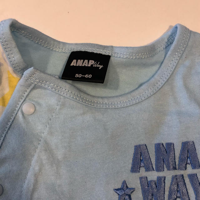 ANAP Kids(アナップキッズ)のANAP WAY半袖ロンパース 50~60 キッズ/ベビー/マタニティのベビー服(~85cm)(ロンパース)の商品写真