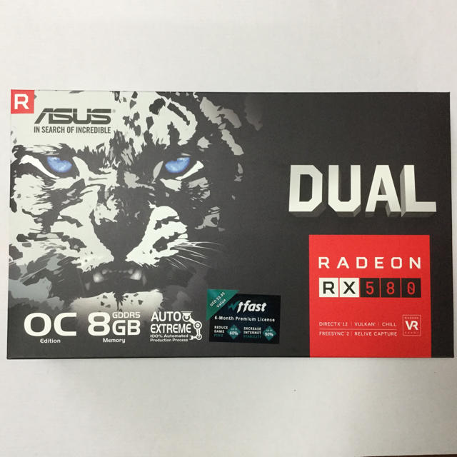 Radeon RX580 DUAL-RX580-O8GPC/タブレット