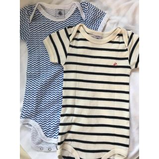 プチバトー(PETIT BATEAU)のプチバトー 肌着(ロンパース)