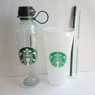 スターバックスコーヒー(Starbucks Coffee)の【日本未発売】スターバックスウォーターボトル&リユーザブルコールドカップセット(タンブラー)