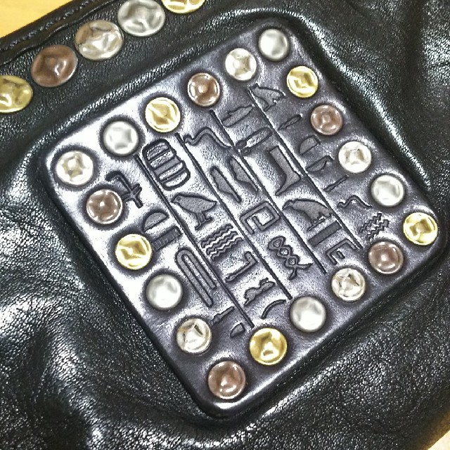 22 新作 本革 革工房 ハンドメイド ブラック ビンテージ 長財布 スタッズ 長財布 Agr Mu Edu Iq