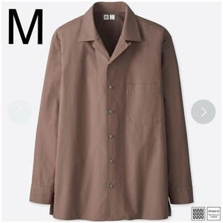 ユニクロ(UNIQLO)のユニクロ オープンカラーシャツ長袖 M 新品(シャツ)