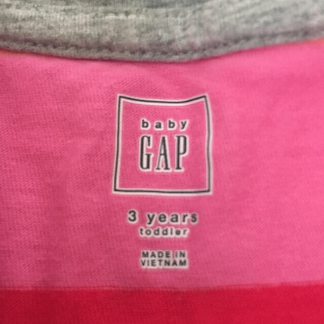 babyGAP(ベビーギャップ)の【値引き中】GAP  ボーダー柄 ワンピース 100 キッズ/ベビー/マタニティのキッズ服女の子用(90cm~)(ワンピース)の商品写真