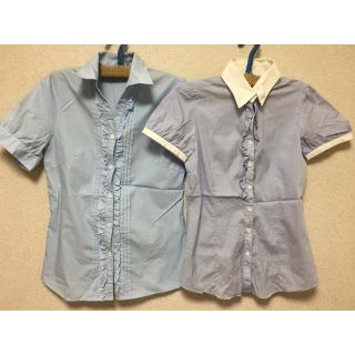 スーツカンパニー(THE SUIT COMPANY)のS★半袖ブラウス2点♡スーツ職の方に♡(シャツ/ブラウス(半袖/袖なし))