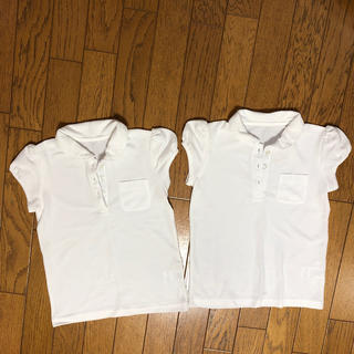 ベルメゾン(ベルメゾン)の白ポロシャツ120  半袖 女の子(Tシャツ/カットソー)