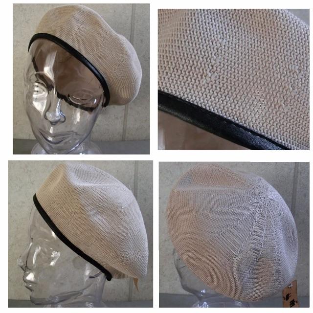 送料込 新品 パイピング サーモ ベレー帽 サマー ベレー 春 夏 男女兼用 G レディースの帽子(ハンチング/ベレー帽)の商品写真