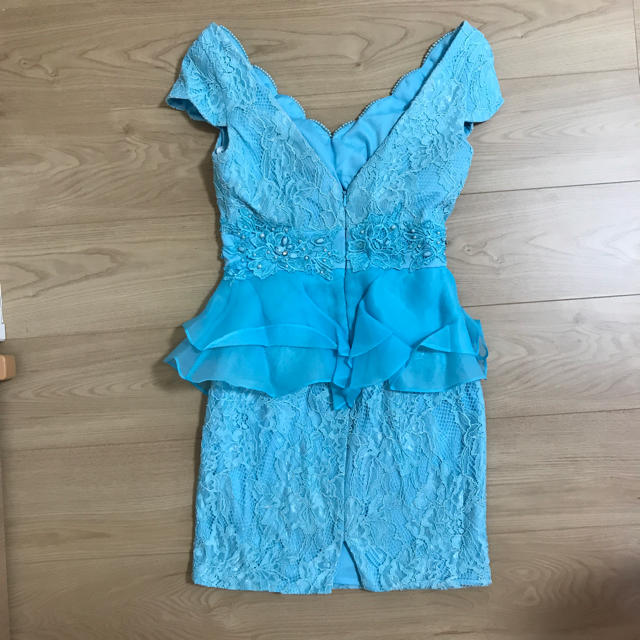 AngelR(エンジェルアール)の水色 爽やか 背中空き ドレス レディースのフォーマル/ドレス(ナイトドレス)の商品写真
