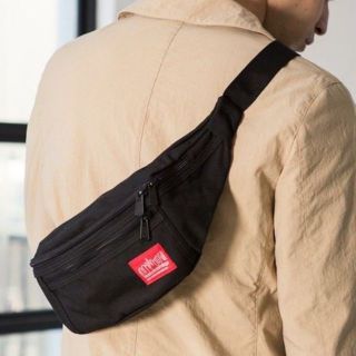 マンハッタンポーテージ(Manhattan Portage)の新品 マンハッタンポーテージ ボディバッグ 黒 ウエストバッグ バッグ ナイロン(ボディバッグ/ウエストポーチ)