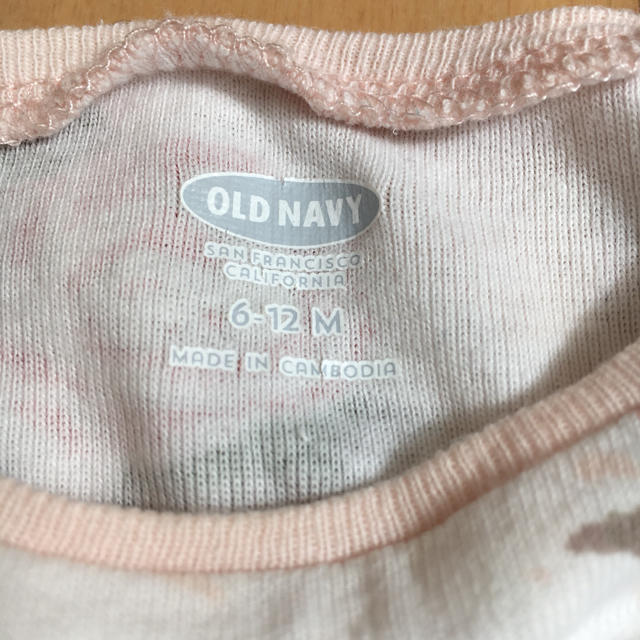 Old Navy(オールドネイビー)のオールドネイビー ロンパース 60 70 花柄 ピンク 半袖 キッズ/ベビー/マタニティのベビー服(~85cm)(ロンパース)の商品写真