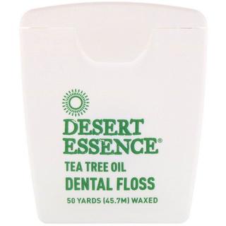 Desert Essence　ティーツリーオイル 　フロス(歯ブラシ/デンタルフロス)