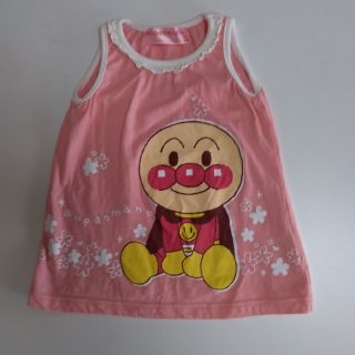 バンダイ(BANDAI)のアンパンマン　ノースリーブシャツ　ピンク　95cm(Tシャツ/カットソー)