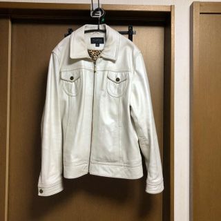 wilsons leather 本革 パール白 レザージャケット XL(レザージャケット)