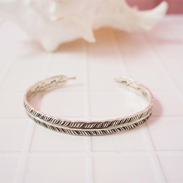 Feather Bangle Large【SILVER925】 18380437