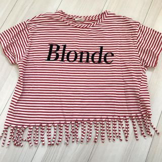 ザラ(ZARA)のザラガール　フリンジtシャツ　140(Tシャツ/カットソー)