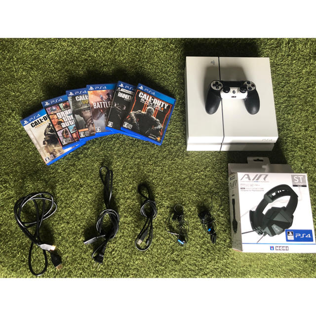 PS4 本体+ソフト+ヘッドホン 500GB