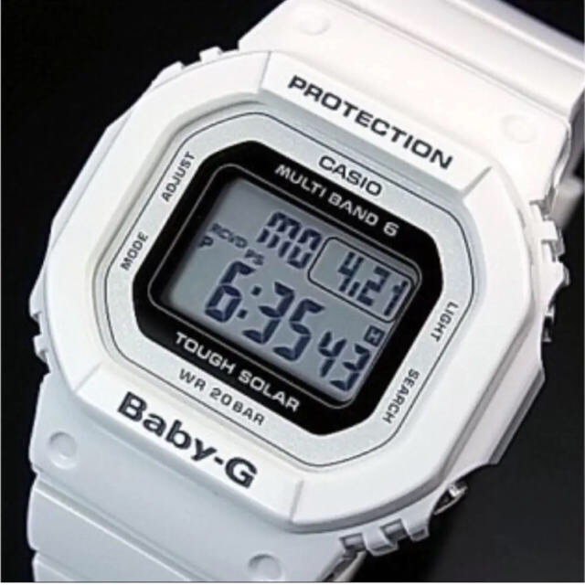 CASIO カシオ baby-G デジタル 腕時計◎ホワイトファッション小物