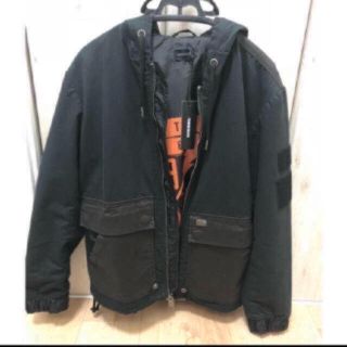 ディーゼル(DIESEL)のDIESEL ミックスジャケット 定価35000円 新品(ナイロンジャケット)