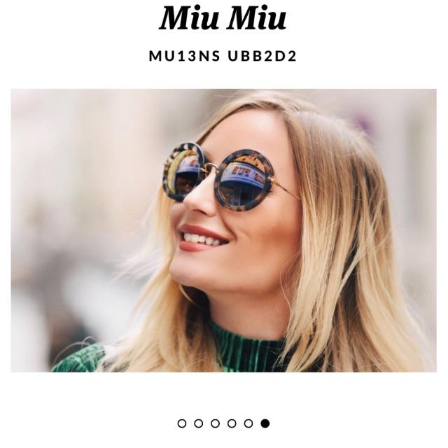 miumiu(ミュウミュウ)のmiumiu サングラス 最安値 レディースのファッション小物(サングラス/メガネ)の商品写真