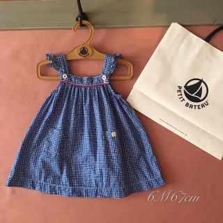 プチバトー(PETIT BATEAU)のPETIT BATEAU(プチバトー)ワンピース*̩̩̥୨୧˖ 6M67cm(ワンピース)